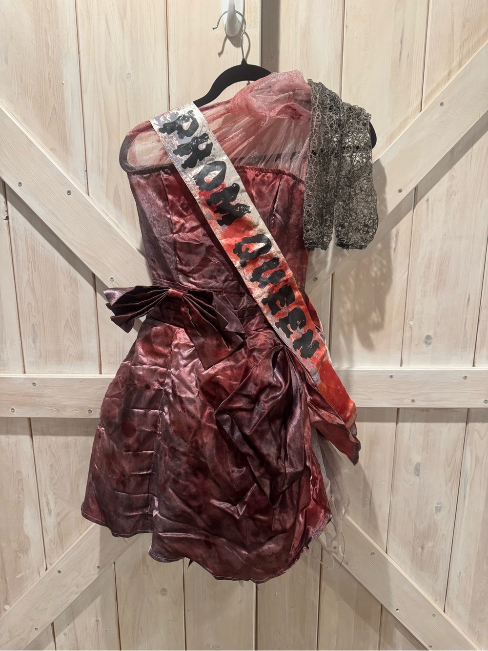 Zombie Prom Queen Dress/Costume with Sash